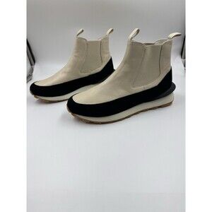 J Slides NYC Eloise Beige Ankle Boots Shoes Women’s Size 8M